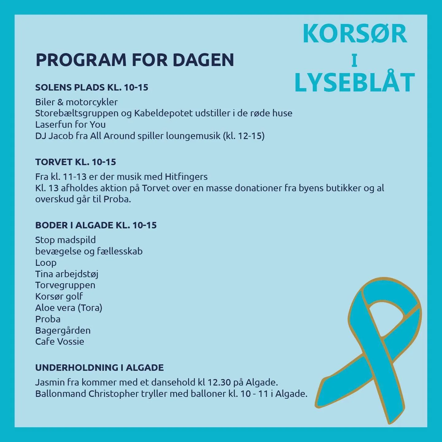 Korsør i Lyseblåt